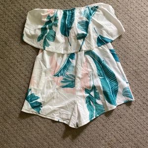 Tropical romper NWOT